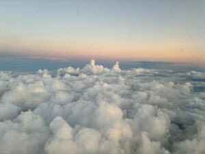 飛行機から見た景色